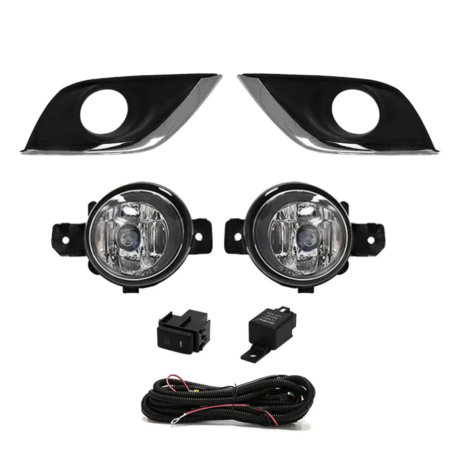 NISSAN ALMERA 14/UP FOG LAMP SET W/CHR TRIM