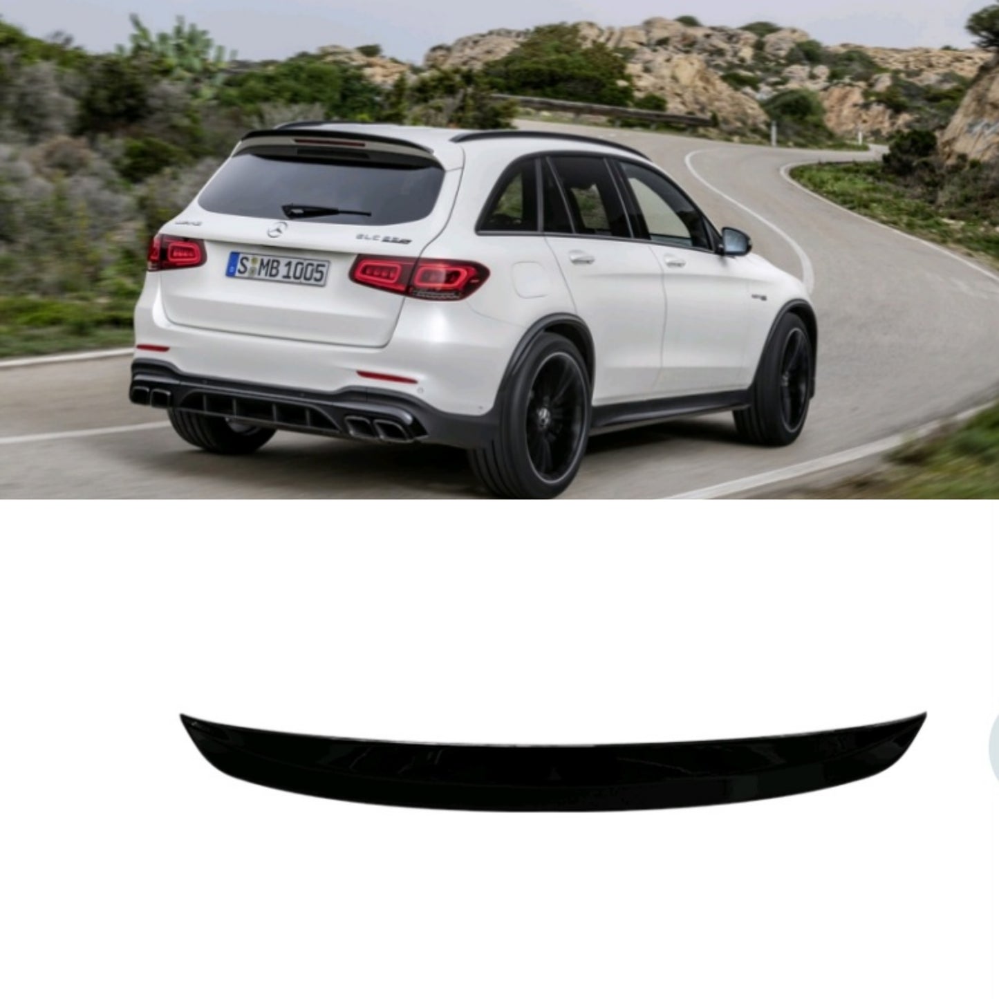 Mercedes Benz GLC X253 Roof Spoiler