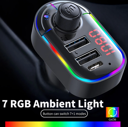 Olesson Car MP3 Player RGB Ambient Lighting (7 Color)