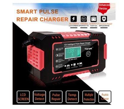 100mAh Battery Charger 12V 6A Intelligent Repair Charger