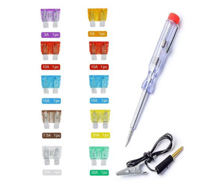 11 Piece Car Safety Blade Fuse Set