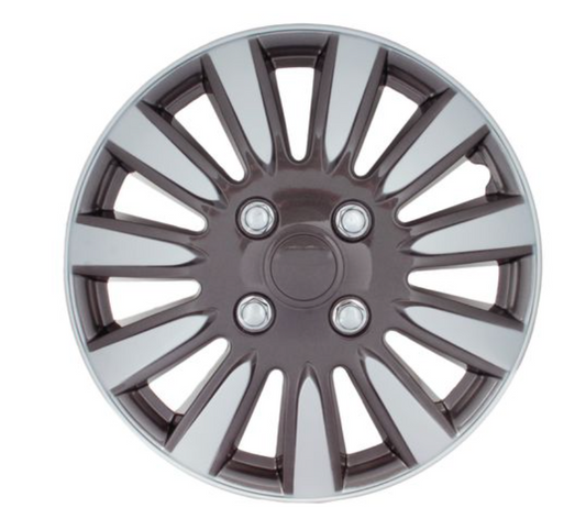14 Inch Wheel Cover Set - Silver and Charcoal