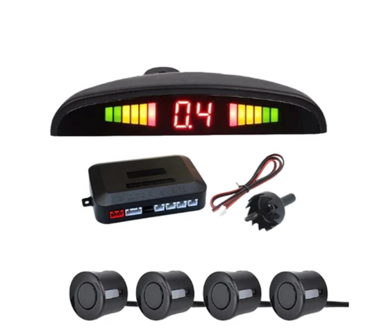 Car Parking Sensor Reverse Backup System With 4 Sensors