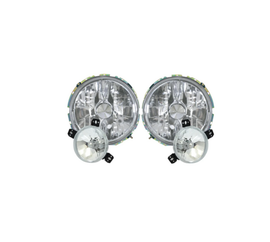 Crystal Headlights Inner & Outers for VW Golf 1