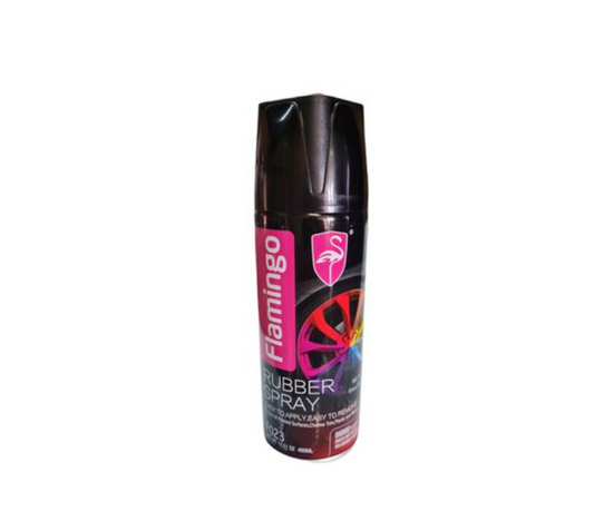 Flamingo Rubber Spray Gloss Black 450ml