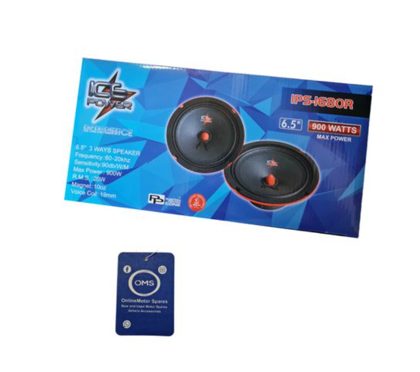 Ice Power 6.5" Midrangebullet speakers 900w with Oms Airfreshener