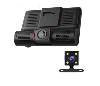 Triple Camera Full HD Vehicle DVR Dash Cam