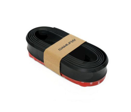 Universal Samurai Rubber protector lip for front,side or rear spoilers - Matt Black