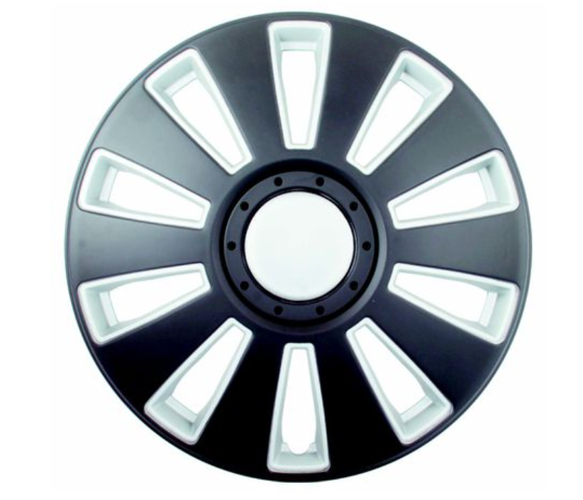 Wheel Cover Matt Black Silver 15