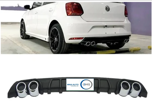 Vw Polo Rear Diffuser w/Pipe Dummy Pipes Included