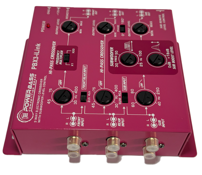 POWERBASS PBX3-iLINK 3 way ELECTRONIC CROSSOVER WITH REMOTE SUBWOOFER CONTROL