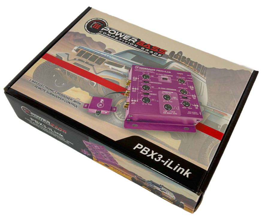 POWERBASS PBX3-iLINK 3 way ELECTRONIC CROSSOVER WITH REMOTE SUBWOOFER CONTROL