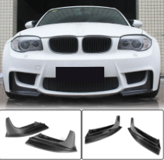 2004 BMW E87 FRONT BUMPER SPLITTERS FOR 1M