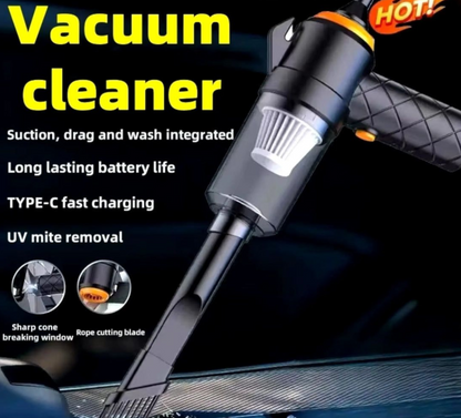 6 In 1 Multifunctional Emergency Car Vacuum Cleaner