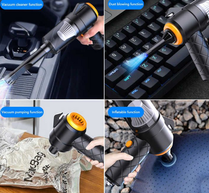 6 In 1 Multifunctional Emergency Car Vacuum Cleaner