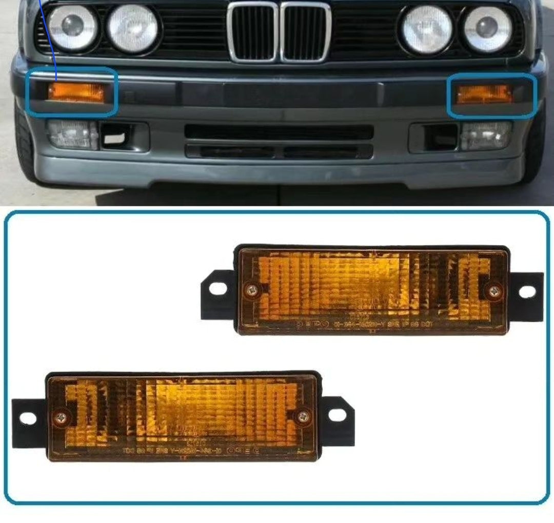 BMW E30 Bumper Indicators Amber