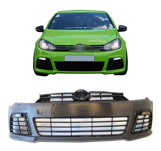 Vw Golf 6 R20 Style Front Bumper Complete With Foglights