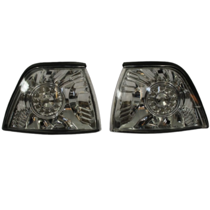 LED Clear Corner Light Set Compatible with E36 1992-1998 4 Door
