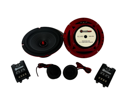 Powerbass WARHEAD-650C 6.5" 180W RMS Component Speakers