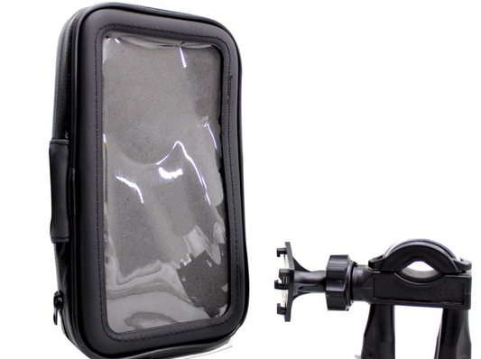 Waterproof Locomotive Phone Holder with Zipper & Touch Sensitive Membrane