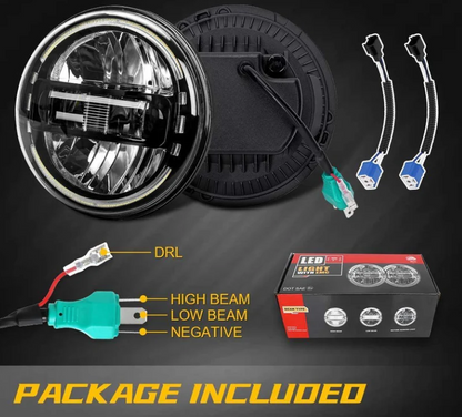 7 Inch Jeep King Kong Style LED Headlights