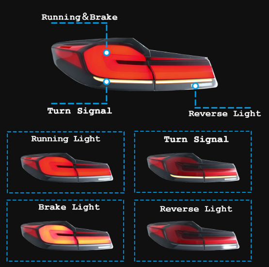 Bmw G30 5 Series Tail Light Set