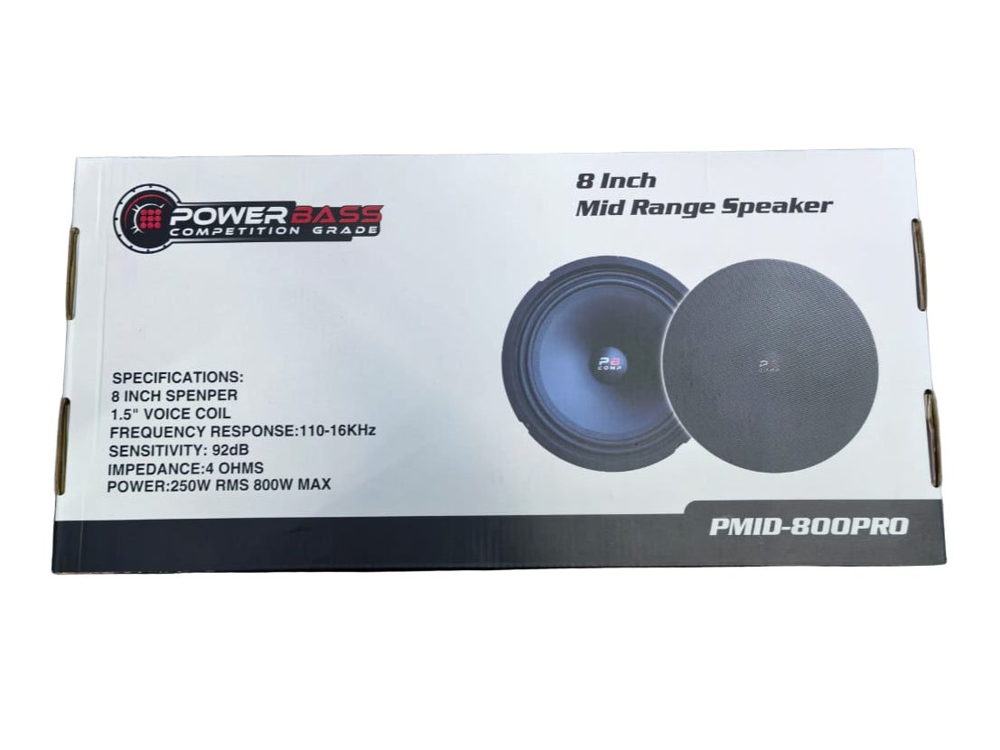POWERBASS PRO MIDS 8" 800W MAX PMID800-PRO