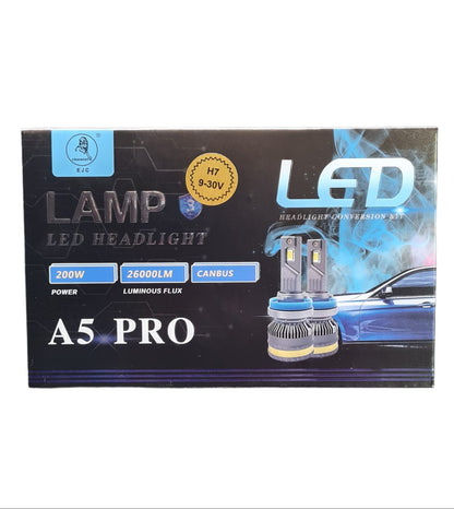A5 Pro Series LED Headlight Globes H7 Set