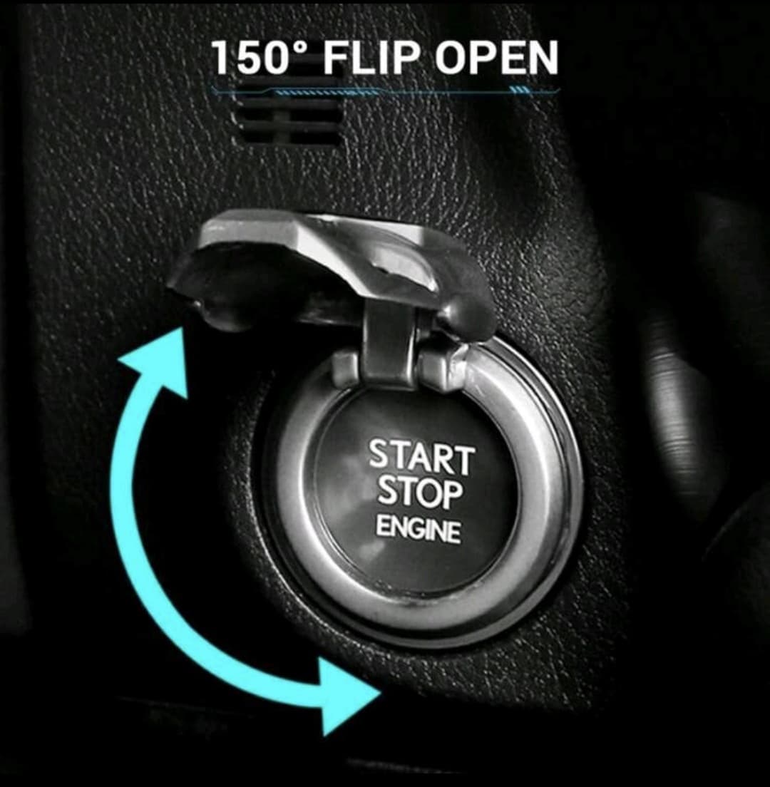 3D Metal Engine Ignition Start Stop Push Button Cover