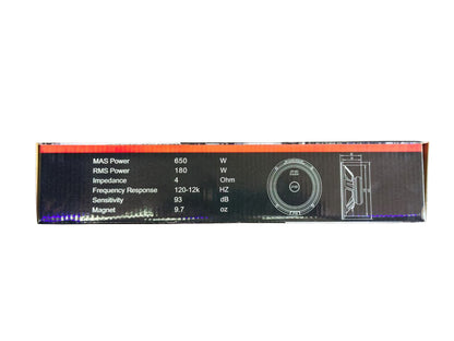 POWERBASS ICON-65MR 6.5" MID RANGE SPEAKERS 650W MAX