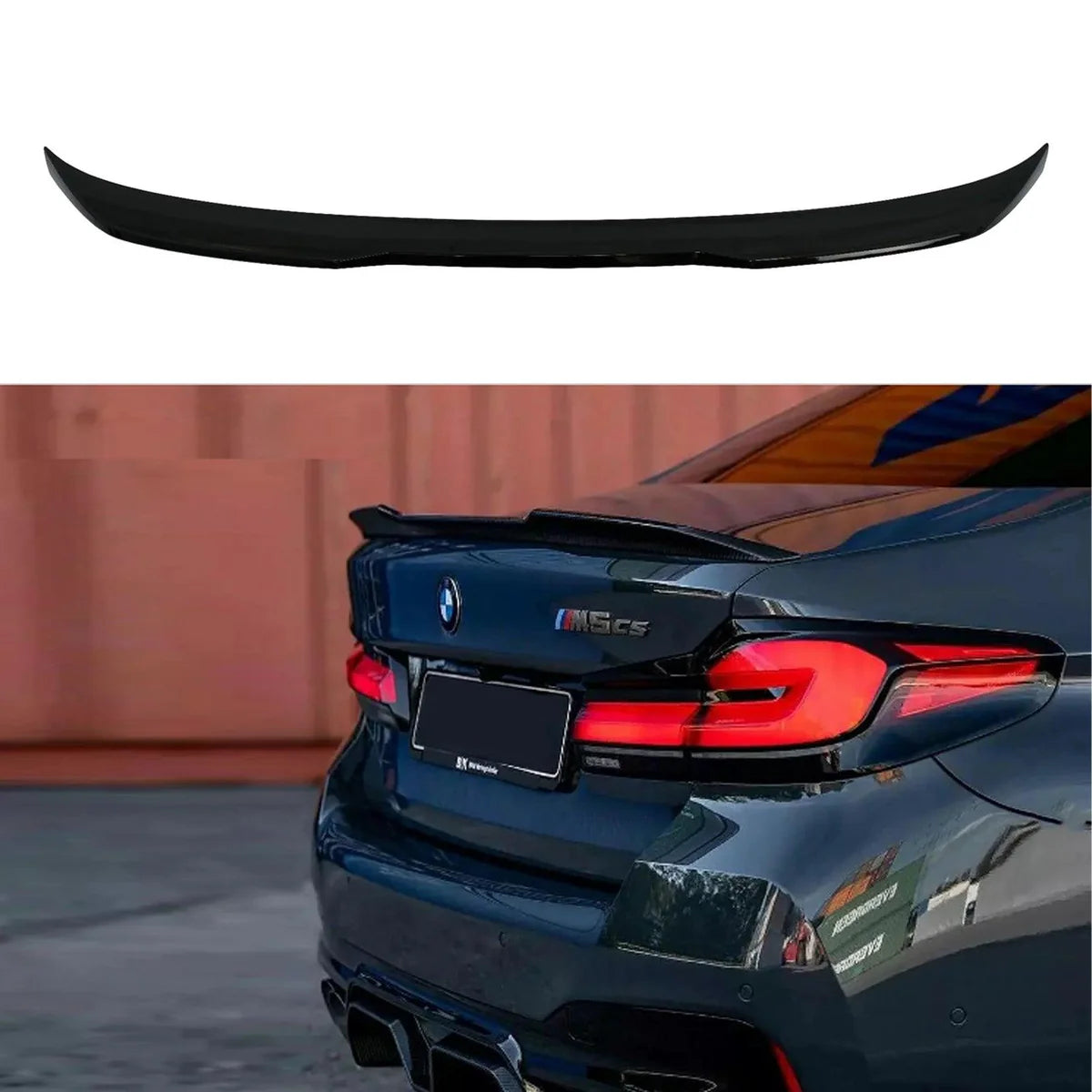 BMW G30 18/up CS style boot spoiler gloss black