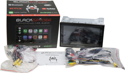 BlackSpider BSDD1470LB 7' Car Stereo  (Double Din)