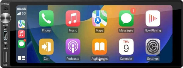 Black Spider Apple Carplay Radio Single Din
