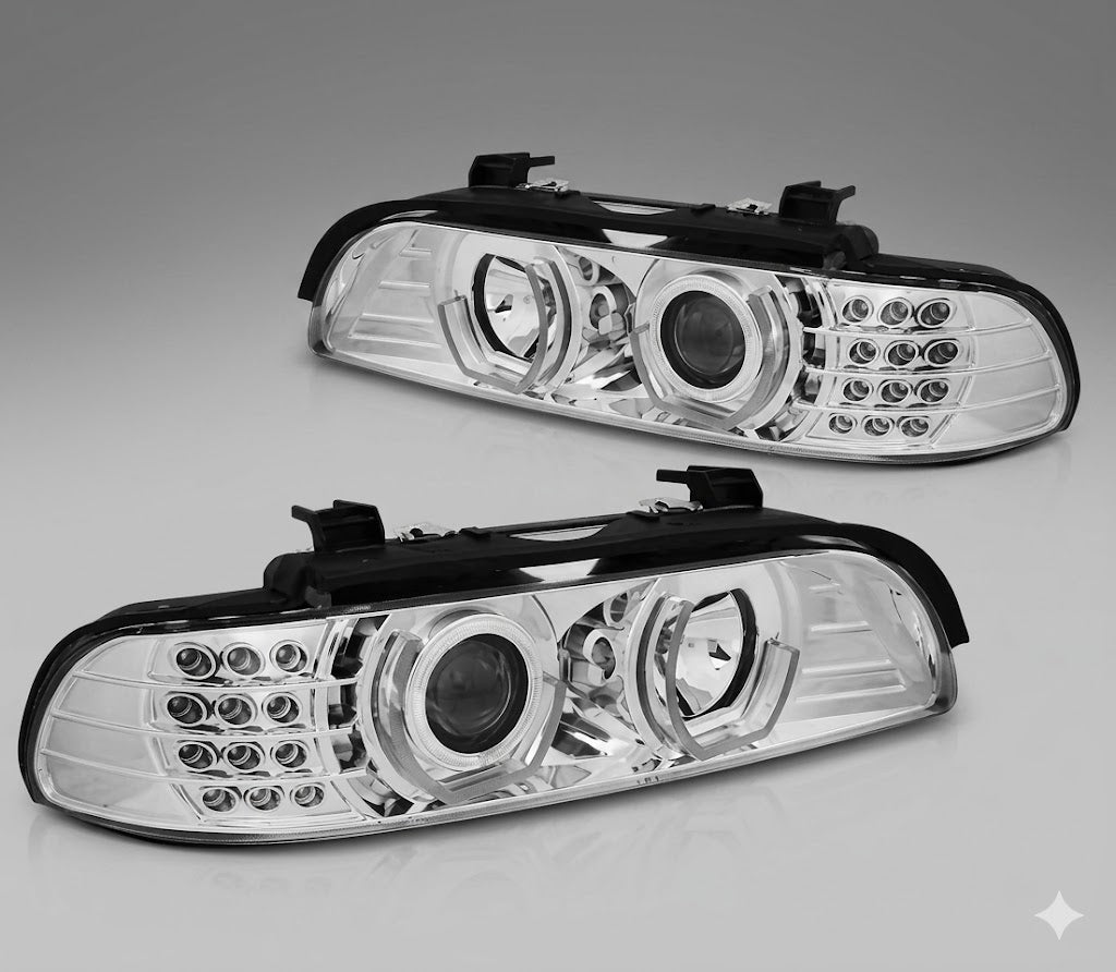 Bmw E39 DTM LED Projector Chrome Headlight
