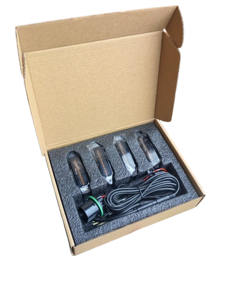 GWM TANK 300 (24-ON) 4 PCE SMOKED LED GRILL LIGHTS (YELLOW)