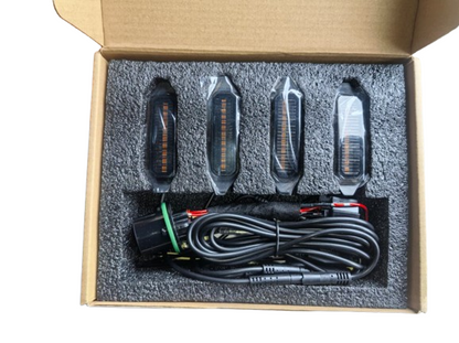 GWM TANK 300 (24-ON) 4 PCE SMOKED LED GRILL LIGHTS (YELLOW)