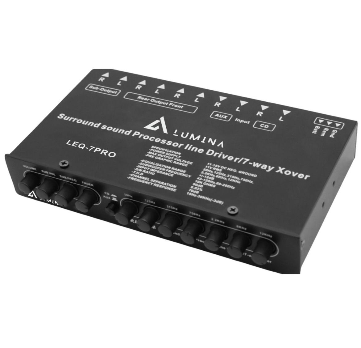 Lumina LEQ-7 PRO 7-Band Equalizer & Surround Sound Processor
