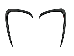 Vw up Front Bumper carnards Glossblack 2011 to 2015