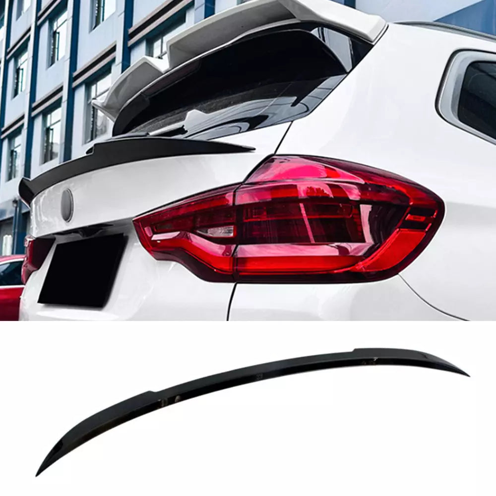 BMW X3 G01 Rear Tail Trunk Wing Middle Spoiler Gloss Black Fit 2018-2023