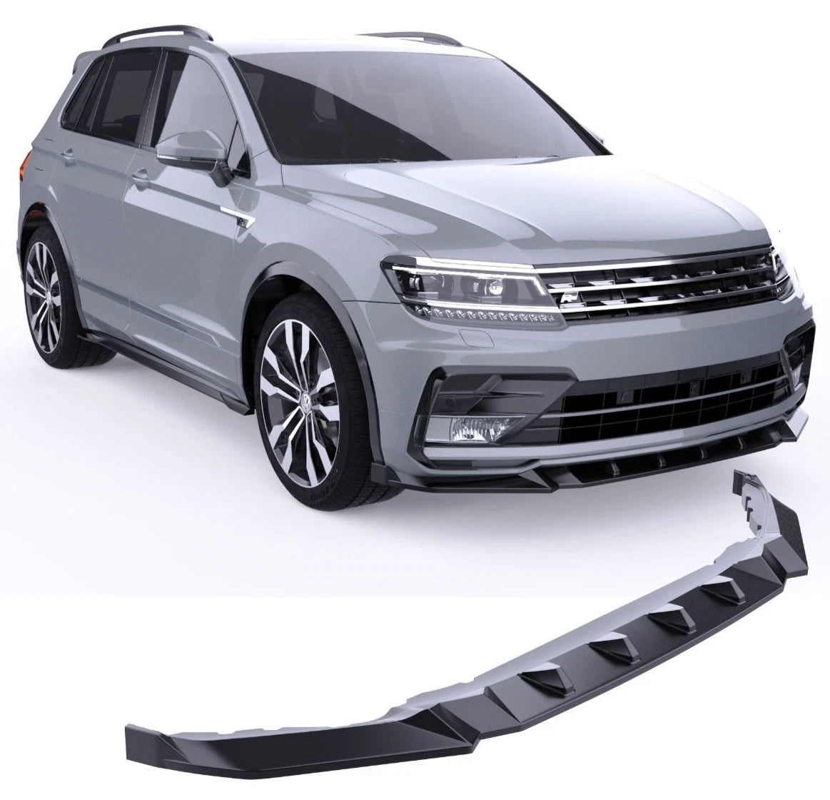 2016 VW TIGUAN R-LINE 3PC FRONT SPOILER V STYLE