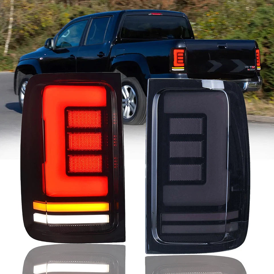 Vw Rear Light Bar Vw Amarok 2010 Tail Light Bar LED Smoked With Sequential Indicator ...