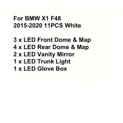 LED Light Kit Package Compatible with BMW SUV X SERIES