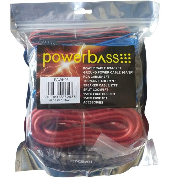 Powerbass 6 Guage Polly Bag Wiring Kit PAWK06