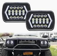 Universal 2 Arrow LED Headlight 7X6