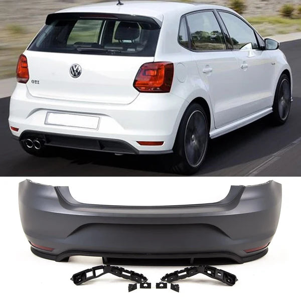 Vw Polo 15 GTI Rear Bumper With Reflector