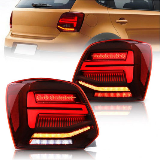 Vw Polo 6 Smoked Red LED Sequential Tail lights