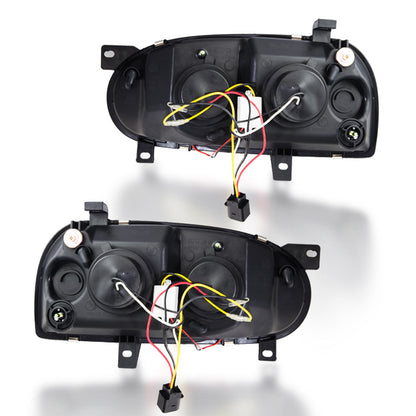 VW Golf 3 Led Headlights with DRL Chrome
